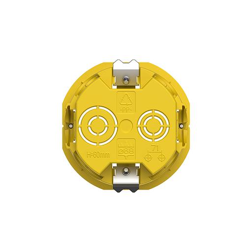 MultiBox Коробка установочная для полых стен 68(65) х 60 мм жёлтая (без этикетки) фото 4