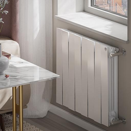 Радиатор биметаллический секционный 500/100/8 боковое подключение цвет Bianco Traffico фото 7