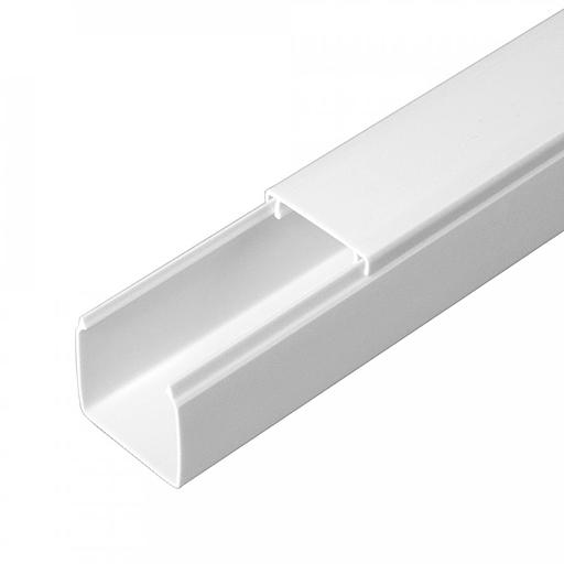 Кабель-канал белый 2-й замок в п/э 25х25 мм (48м/уп) Промрукав фото 1