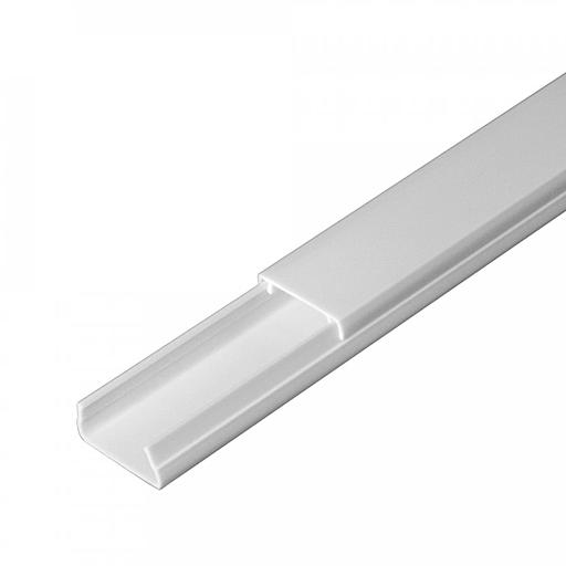 Кабель-канал белый 2-й замок в п/э 20х10 мм (180м/уп) Промрукав фото 1
