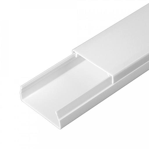 Кабель-канал белый 2-й замок в п/э 40х16 мм (56м/уп) Промрукав фото 1