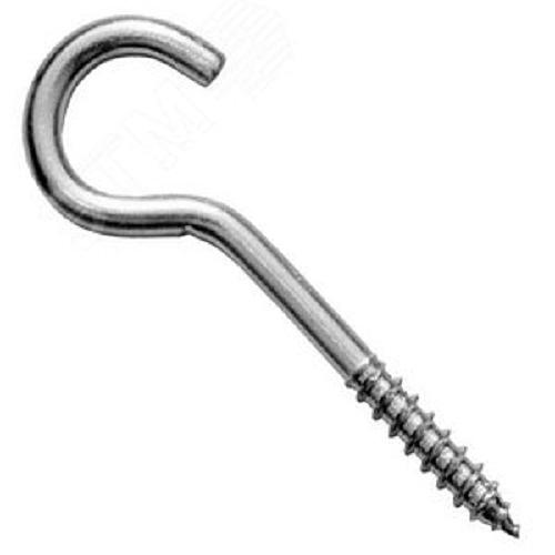 Шуруп с крюком (полукольцом) 6х60 оцинкованный 2 шт. фото 1