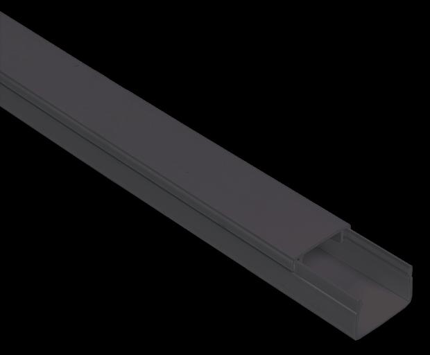 Кабель-канал 20х10 ЭЛЕКОР черный (96м) фото 1