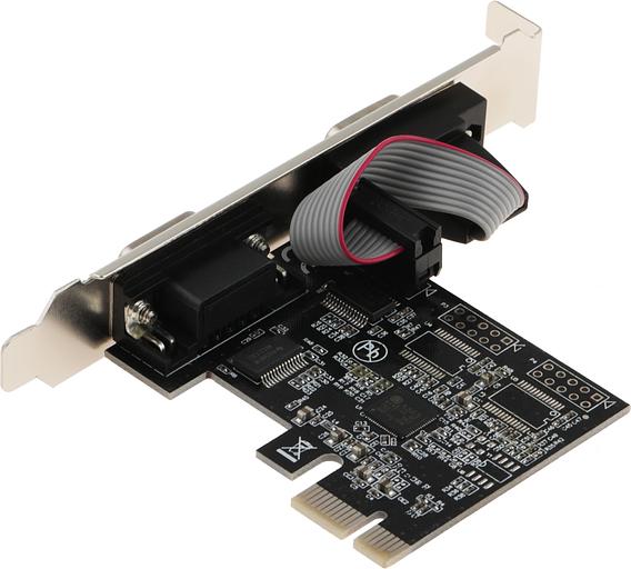 Контроллер PCI-E AX99100 2xCOM Bulk фото 1