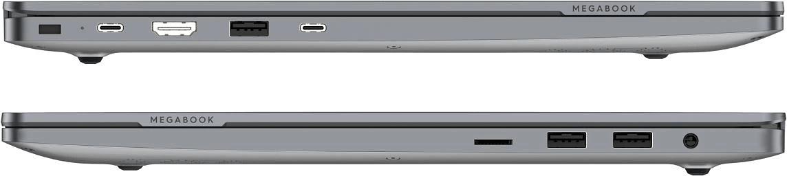 Ноутбук Tecno MegaBook T16 Core i5 13420H 16Gb SSD512Gb Intel UHD Graphics 16" IPS FHD+ (1920x1200) noOS 64 grey WiFi BT Cam 6460mAh (T16RA-NEG0) фото 9