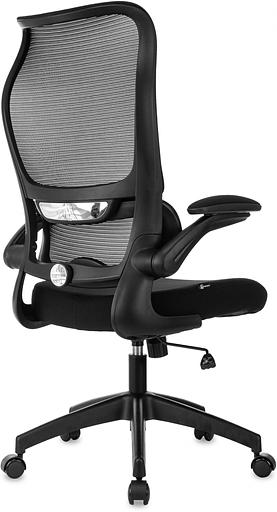 Кресло руководителя Бюрократ Sigma 1 черный сетка/ткань крестов. пластик фото 5