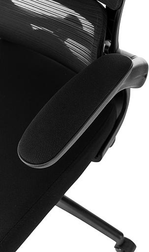 Кресло руководителя Бюрократ Sigma 1 черный сетка/ткань крестов. пластик фото 6