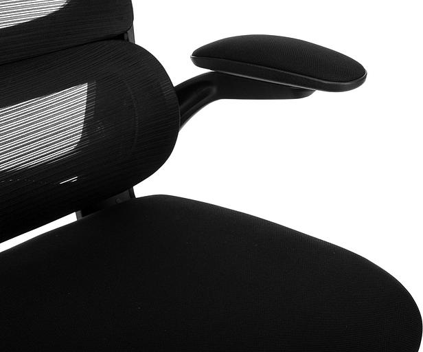 Кресло руководителя Бюрократ Sigma 1 черный сетка/ткань крестов. пластик фото 8