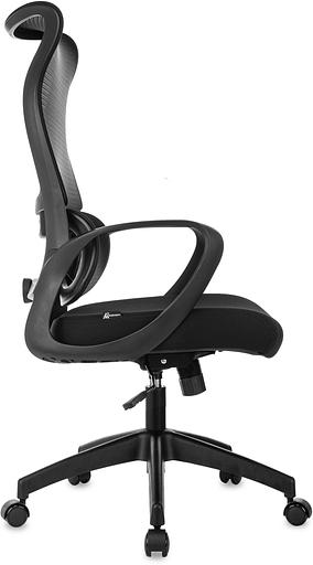 Кресло руководителя Бюрократ Sigma 2 черный сетка/ткань крестов. пластик фото 4