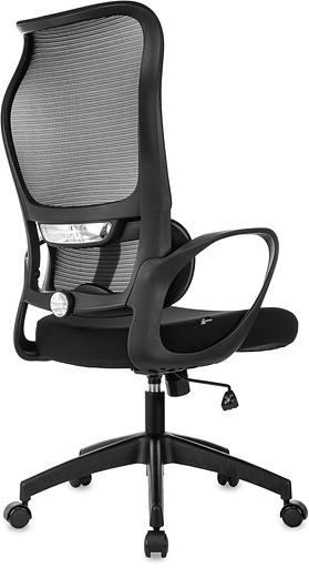 Кресло руководителя Бюрократ Sigma 2 черный сетка/ткань крестов. пластик фото 5