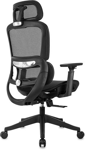 Кресло руководителя Бюрократ 831 черный сетка с подголов. крестов. пластик фото 5