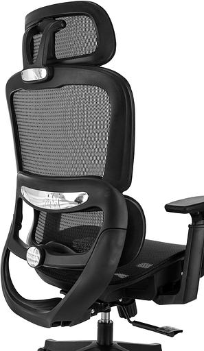 Кресло руководителя Бюрократ 831 черный сетка с подголов. крестов. пластик фото 6