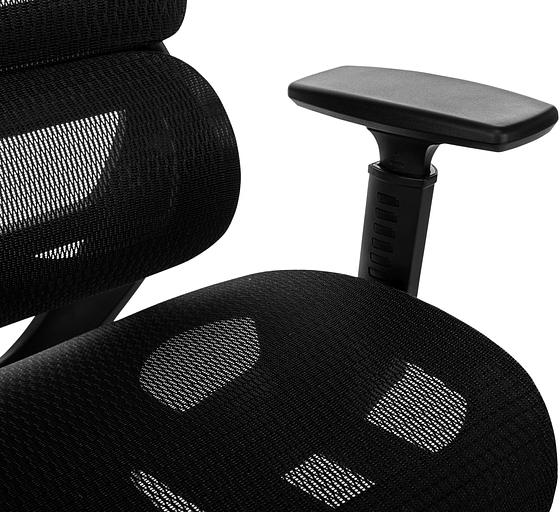 Кресло руководителя Бюрократ 831 черный сетка с подголов. крестов. пластик фото 7