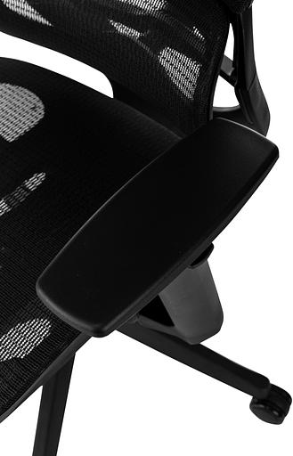 Кресло руководителя Бюрократ 831 черный сетка с подголов. крестов. пластик фото 10