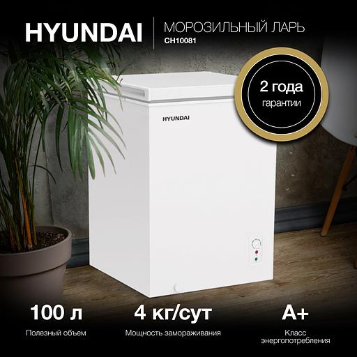 Морозильный ларь Hyundai CH10081 белый фото 2