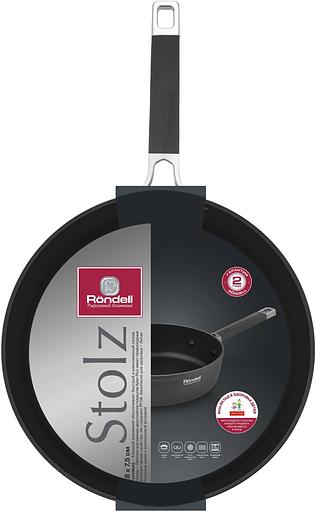 Сотейник Rondell Stolz RDA-1770 d=28см (без крышки) серый фото 4