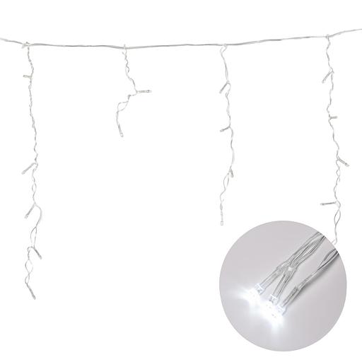 Гирлянда Бахрома светодиодная с контроллером 1,8 м 48 светодиодов ULD-B1805-048/DTA WHITE IP20 белый свет Провод прозрачный фото 5