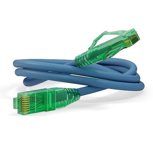 Кабельная сборка Hyperline PC-LPM-UTP-RJ45-RJ45-C6A-1M-LSZH-BL Патч-корд U/UTP, Cat.6a (100% Fluke Component Tested), 10G, LSZH, 1м, синий фото 1