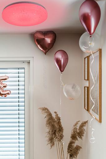 Светильник светодиодный ДБО-75 настенно-потолочный управляемый FROST-RGB 230В 3000-6500K 4400Лм 495x85мм с RGB подсветкой фото 3