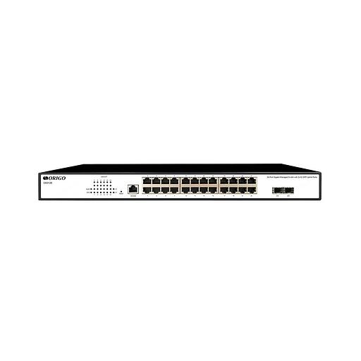 ORIGO OS3126/A1A Управляемый L2 коммутатор 24x1000Base-T, 2x1000Base-X SFP фото 1