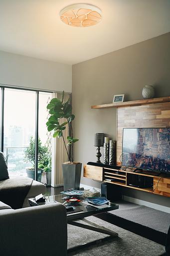 Светильник светодиодный ДБО-75 настенно-потолочный управляемый SHELL RGB 230В 3000-6500K 6000Лм 500x80мм с RGB подсветкой фото 3