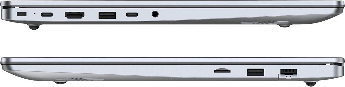 Ноутбук Tecno MegaBook K16AS Core i5 1235U 16Gb SSD512Gb Intel Iris Xe graphics 16" IPS FHD (1920x1200) noOS silver WiFi BT Cam 6060mAh (TCN-K16I5.D16.SL) фото 6