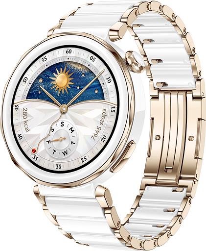 Смарт-часы Huawei Watch GT 5 Pro Jana-B29C 42.49мм 1.32" AMOLED корп.белый рем.белый разм.брасл.:120-190 мм (55020DGV) фото 1