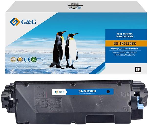 Картридж лазерный G&G GG-TK-5270BK TK5270BK черный (8000стр.) для Kyocera ECOSYS P6230cdn/M6230cidn/M6630cidn фото 1