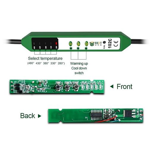 Паяльник цифровой BST-102C 90Вт, 280-480 С фото 4