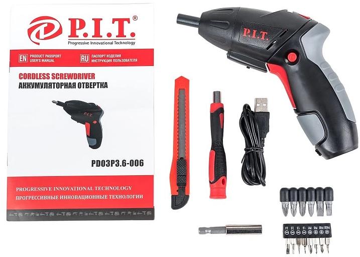 Отвертка аккум. P.I.T. PD03P3.6-006 фото 4