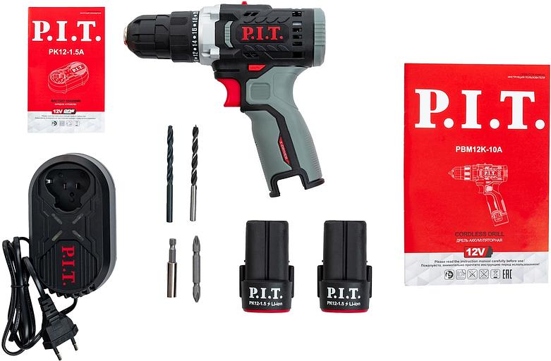 Дрель P.I.T. PBM12K-10A/2 X-DRIVER патрон:быстрозажимной реверс (PBM12K-10A/2) фото 10