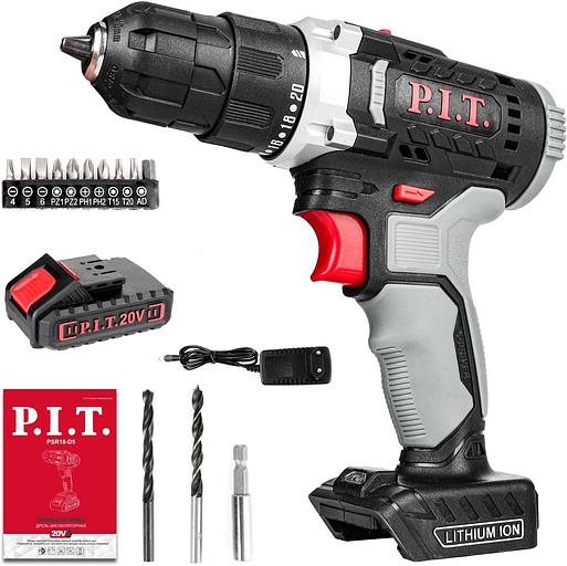 Дрель P.I.T. PSR18-D5 PROMO патрон:быстрозажимной реверс фото 5