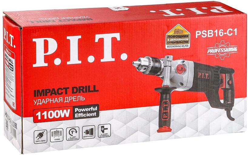 Дрель ударная P.I.T. PSB16-C1 патрон:быстрозажимной реверс фото 9
