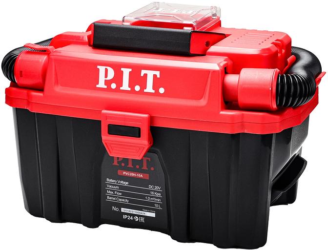 Строительный пылесос P.I.T. PVC20H-10A SOLO (уборка: сухая/влажная) синий фото 1
