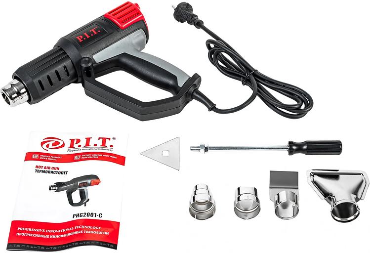 Технический фен P.I.T. PHG2001-C темп.350/550С фото 5