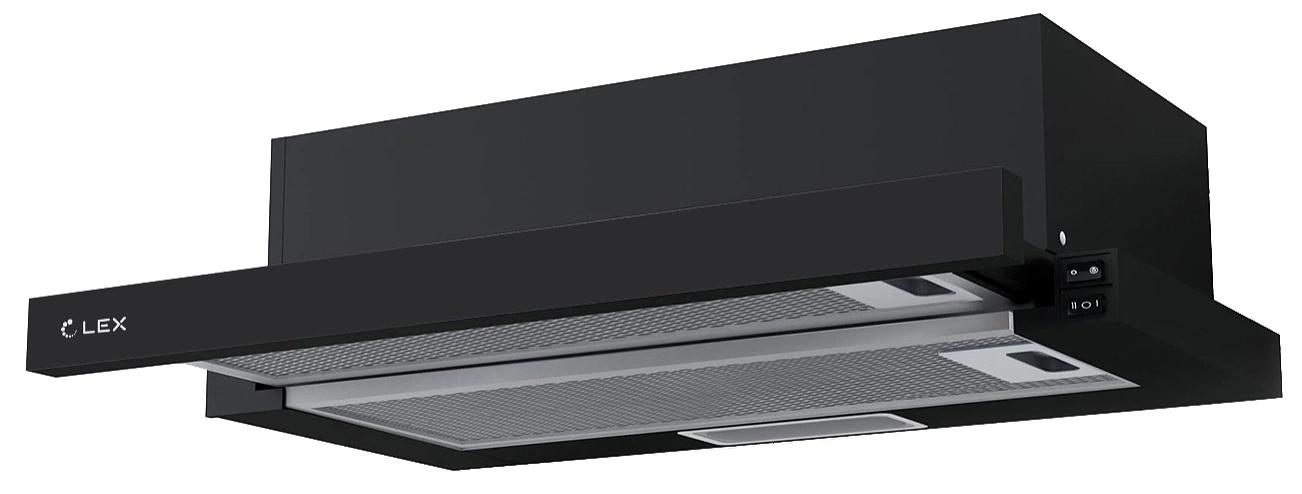 Вытяжка встраиваемая Lex HIDE 500 черный управление: кнопочное (1 мотор) фото 1