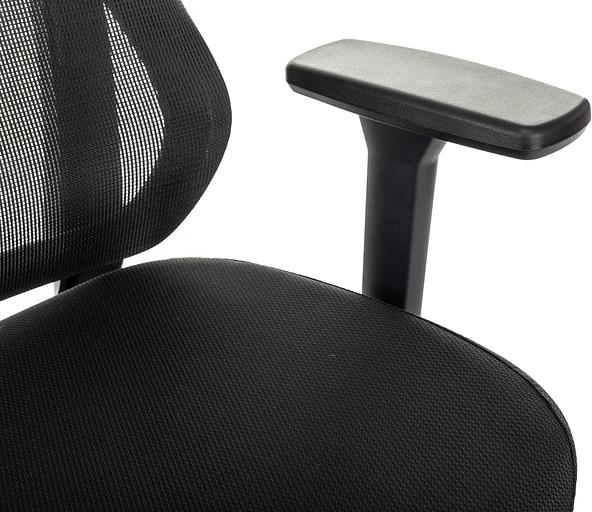 Кресло руководителя Бюрократ MC-412N-H черный сетка/ткань с подголов. крестов. металл хром фото 7