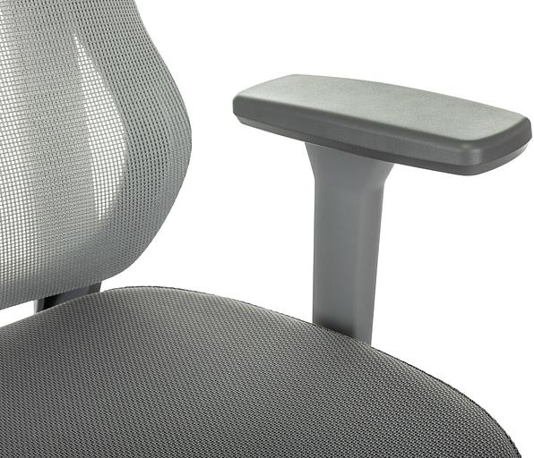 Кресло руководителя Бюрократ MC-G411N-H серый сетка/ткань с подголов. крестов. пластик пластик серый фото 8