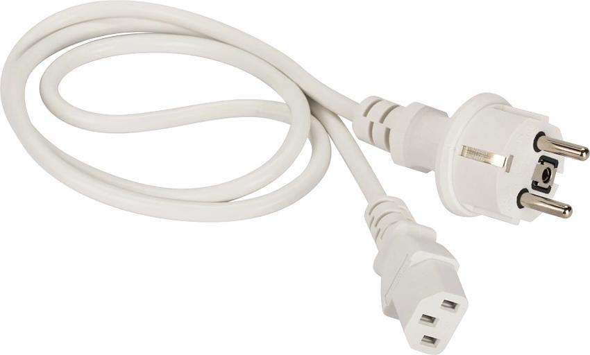 Шнур питания Lanmaster LAN-PP13/SH-7.0-WH C13-Schuko проводник.:3x0.75мм2 7м 220В 10А белый фото 1