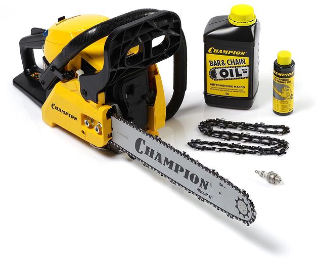 Бензопила Champion A241-16 1800Вт 2.45л.с. дл.шины:16" (40cm) фото 5