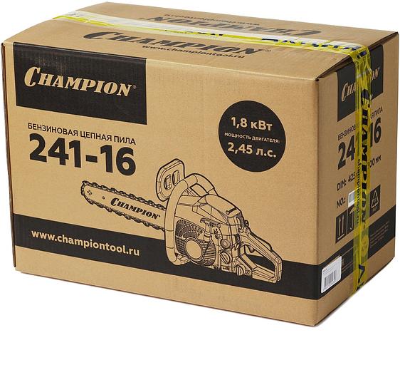 Бензопила Champion A241-16 1800Вт 2.45л.с. дл.шины:16" (40cm) фото 7