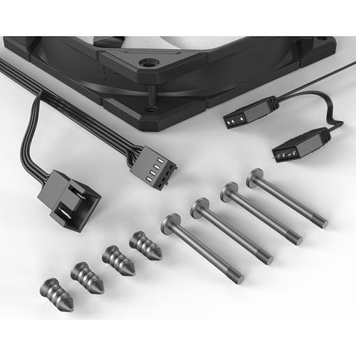 Вентилятор для корпуса ID-COOLING TF-12025-PRO-ARGB TRIO (3 pcs, 120mm, 1800rpm, 82,5 CFM, 35.2 дБ, PWM 4-pin, ARGB, white) (TF-12025-PRO-ARGB TRIO) фото 7