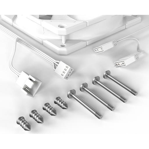 Вентилятор для корпуса ID-COOLING TF-12025-PRO-ARGB TRIO WHITE (3 pcs, 120mm, 1800rpm, 35.2 дБ, PWM 4-pin, ARGB, white) (TF-12025-PRO-ARGB TRIO WHITE) фото 7