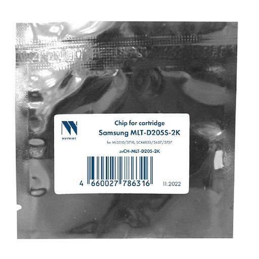 NV Print (NV-CH-D205S) Чип для Samsung MLT-D205S для ML3310/3710, SCX4833/5637/5737 (2K) фото 1