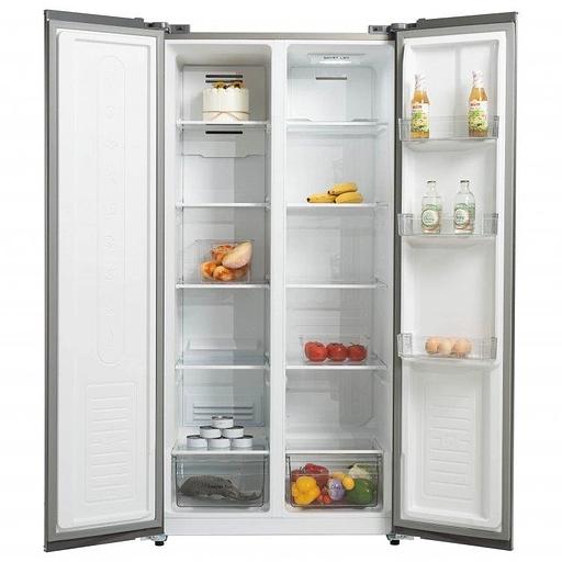 Холодильник Бирюса SBS 400 DI 2-хкамерн. нержавеющая сталь фото 1