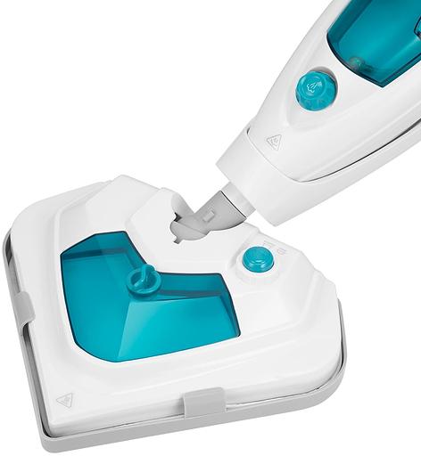 Швабра паровая Kitfort КТ-3908 1300Вт белый/бирюзовый фото 2