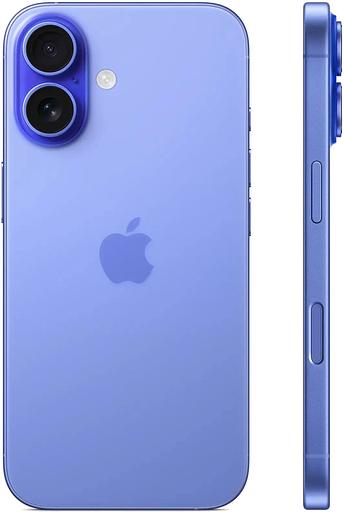 Смартфон Apple A3287 iPhone 16 128Gb ультрамарин моноблок 3G 4G 1Sim 6.1" 1179x2556 iOS 18 48Mpix 802.11 a/b/g/n/ac/ax/be NFC GPS Protect фото 2