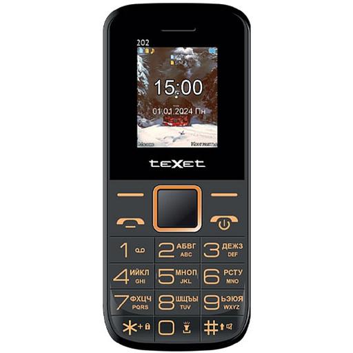 Мобильный телефон teXet TM-202 цвет черный фото 1