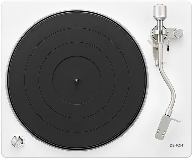 Проигрыватель винила Denon DP-400F частично автоматический белый фото 3