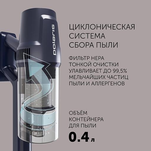 Пылесос Polaris PVCS 4050 CyclonicPRO 500Вт темно-синий фото 8